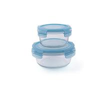 Brunch Time Set Fiambrera 2 Uds. Freshness Glass Transparente/Cielo