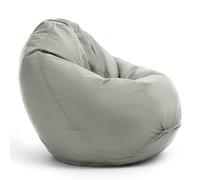 Bruni Bean Bag Classico M en gris roca - Puf para exterior e interior, con saco interior para jugar y leer, funda extraíble, perlas EPS de calidad alimentaria como relleno Beanbag, de Alemania