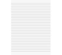 Brunnen 102100750 - Pliego de papel plegado (80 g/m², A4, a rayas, 50 hojas), color blanco