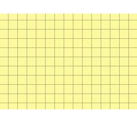 Brunnen 102280200 ficha (A8, cuadriculado, 100 unidades, plastificadas) Amarillo