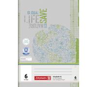 Brunnen 104510601 reciclado de cuaderno (DIN A5, 16 hojas, fácil grapadora