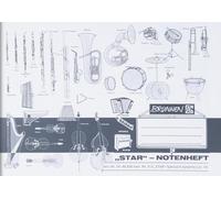 Brunnen 1046836 - Cuaderno de música (A5, 8 hojas, horizontal, con líneas auxiliares)