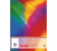 Brunnen 1046921 - Cuaderno escolar (A6, 32 hojas, a rayas, línea 51)