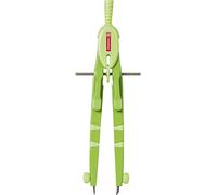 Brunnen 104954090 - Compás (170 mm, en estuche de plástico irrompible con tapa transparente, código de colores "Peak 4" (para círculos de hasta 38 cm de diámetro)