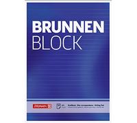 Brunnen 1052757 Carta/bloc de notas/la fuente bloque (A4, de rayas, 50 hojas, 70 g/m², 2 orificios)