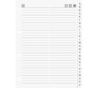 Brunnen 1064344 - Recambio de agenda telefónica (cartulina, 156 x 211 mm), color blanco