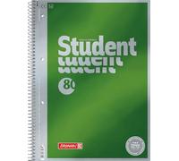 Brunnen 1067174 Bloc de notas Student Premium Duo, portada de calidad con efecto metálico A4