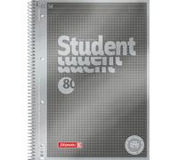 Brunnen 1067174 Bloc de notas Student Premium Duo, portada de calidad con efecto metálico A4