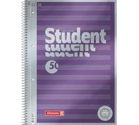Brunnen 1067174 Bloc de notas Student Premium Duo, portada de calidad con efecto metálico A4
