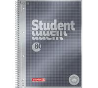 Brunnen 1067174 Bloc de notas Student Premium Duo, portada de calidad con efecto metálico A4