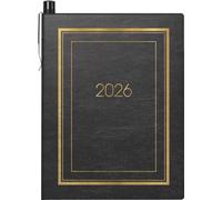 BRUNNEN 1071336906 | Taschenkalender Mod. 713 2026 | A7, Kunstleder, schwarz