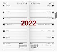 Brunnen 1075800002 - Agenda de bolsillo de repuesto para calendario modelo 758, 1 página = 1 semana, 8,7 x 15,3 cm, sobre de cartón, calendario 2022