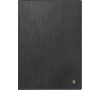 BRUNNEN Agenda de libro modelo 765 (2025), 1 página = 1 día, A5, 448 páginas, cubierta de piel de vacuno, flexible, color negro