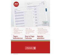 BRUNNEN Agenda diaria Business (2025), 1 página = 1 día, A5, 408 páginas