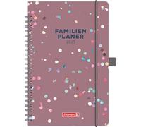 BRUNNEN Agenda familiar (2025) "Confeti", 2 páginas = 1 semana, A5, 192 páginas, tapa dura, colorido