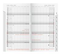 BRUNNEN BRUNNEN 751 2027 - Calendario mensual de repuesto, 87 x 153 mm, cartón, color blanco