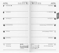 BRUNNEN Calendario de repuesto semanal modelo 758 2024 1 página = 1 semana tamaño de hoja 8,7 x 15,3 cm, color blanco
