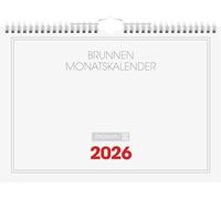 BRUNNEN Calendario mensual 2026 | 297 x 210 mm