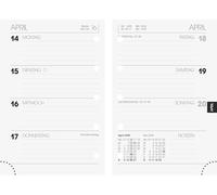 BRUNNEN Calendario semanal de repuesto, modelo 723 2026, 76 x 112 mm