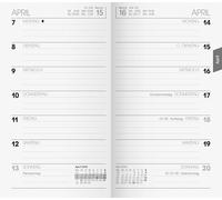 BRUNNEN Calendario semanal de repuesto, modelo 758 2026, 87 x 153 mm, cartón, color blanco