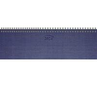 BRUNNEN Calendario semanal modelo 777 2024 2 páginas = 1 semana tamaño de la hoja 32,6 x 10,2 cm, azul