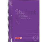 Brunnen Colour Code 1067927126 Bloc de notas/Collegeblock Student (A4, rayado, 27 líneas, 90 g/m², 80 hojas), color morado