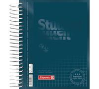 BRUNNEN Cuaderno escolar Premium Student Colour Code | A6, cuadriculado, 120 hojas, denim