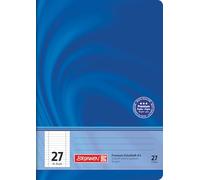 BRUNNEN Cuaderno escolar Premium Vivendi | A5, línea 27, 16 hojas, color azul