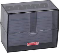 Brunnen Fichero 102057090, 12 x 9,5 x 6,5 cm (para tarjetas A7), poliestireno, ónix, código de color