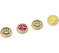 BRUNNEN Gomas de borrar "chapas de botella", color dorado