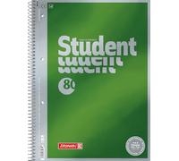 BRUNNEN Libreta escolar Premium Student | A4, 20 líneas, 80 hojas, color verde