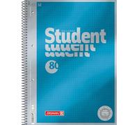 BRUNNEN Libreta Premium Student | A4, punteado, 80 hojas, color azul