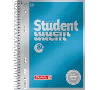 BRUNNEN Libreta Premium Student | A5, punteado, 80 hojas, color azul