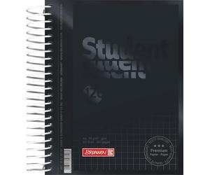 BRUNNEN Libreta Premium Student Colour Code | A6, cuadriculado, 120 hojas, ónix