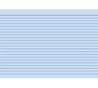 Brunnen - Tarjetas (100 unidades, A5 horizontal, 180 g/m², con rayas), color azul