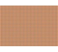 Brunnen - Tarjetas de cartón (180 g/m², tamaño A5 horizontal, 100 unidades, con cuadrícula), color naranja