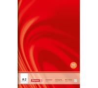 BRUNNEN Vivendi Premium - Bloc de dibujo (A2, 10 hojas), color rojo