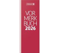 BRUNNEN Vormerkbuch Mod. 785 2026 | 108 × 297 mm, papel, rojo