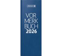 BRUNNEN Vormerkbuch Mod. 786 2026 | 110 × 297 mm, plástico, azul
