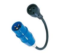 BRUNNER Adaptador de Corriente CEE Macho con Enchufe Schuko IP 44, Cable de Goma de 150 cm (3 x 1,5 m2), homologado CE 230 V-16 A