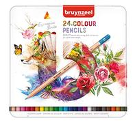 Bruynzeel Juego de 24 lápices de colores Expression en lata para colorear y bullet journaling