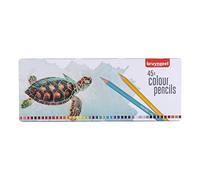 Bruynzeel Juego de lápices de colores para dibujo – 45 colores en lata – Tortuga
