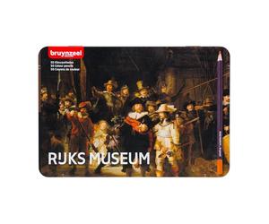 Bruynzeel & Rijksmuseum Juego de 50 Lápices de Colores Profesionales en Lata para Dibujar y Colorear | Rembrandt van Rijn