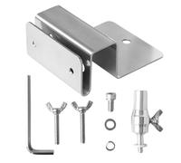 Bsbkoj 2-en-1 Solar Panel Gutter Mount, Security Camera Bracket & Solar Charger Station, High-Performance No-Drill Build, Professional Support System, Commercial Grade Exterior Accessory, Tool
