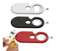 Bsbkoj - Abrebotellas magnético de acero inoxidable multifunción ergonómico manual, imán para nevera para viajes, hogar, camping, picnics y etc