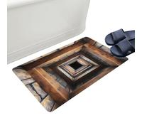 Bsbkoj Alfombra de ilusión óptica - Felpudo moderno 40 x 60 cm | Alfombra de entrada 3D con efecto visual - para cocina, baño, entrada, interior, porche y decoraciones