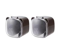 Bsbkoj Sujetadores De Pared Para Cables | 2 Piezas Organizador Sin Perforación,Con Cubierta Transparente Anti-Polvo PortaCable Adhesivo Sin Rastro | Cocina Baño Dormitorio Casa Oficina