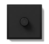 BSEEDLIFE Interruptor Dimmer de Pared,Interruptor Rotativo 500W Empotrado Dimmer con Marco de PC,Para Lámparas Incandescentes Regulables y Lámparas LED,80 * 80mm Negro
