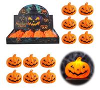 Bseical Halloween Decoracion LED Calabaza Velas, 12PCS Iluminación de Calabaza con Mueca, Luces Halloween Decoración de Otoño, para Hogar, Fiestas, Funciona con Pilas