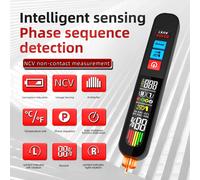 BSIDE Detector de voltaje inteligente Probador Secuencia de fase NCV Medidor de verificación de cable vivo AVX1